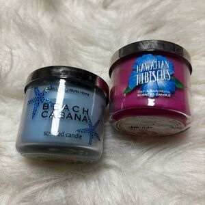 Bath & Body Works Discontinued Mini Single Wick Candles - Bundle of 2 - NEW
